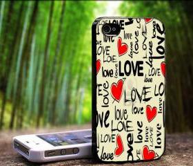 love write red -MD- Case For iPhone Case, iPhone 4, Case, iPhone 4S, iPhone 5, Hard Cover